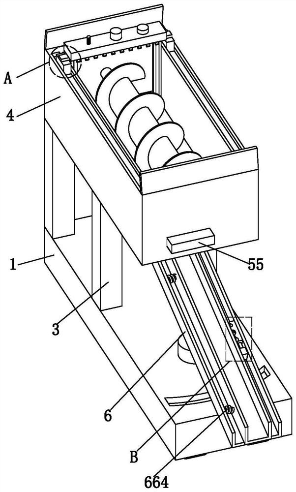 Horizontal concrete transportation device for roof construction