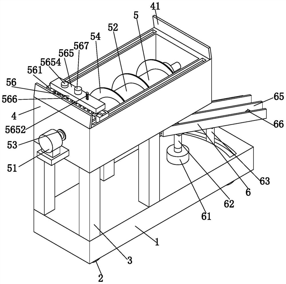 Horizontal concrete transportation device for roof construction