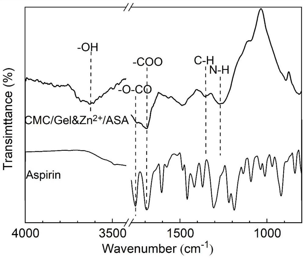 Method for constructing ionic gel drug-loaded coating on surface of biodegradable metal