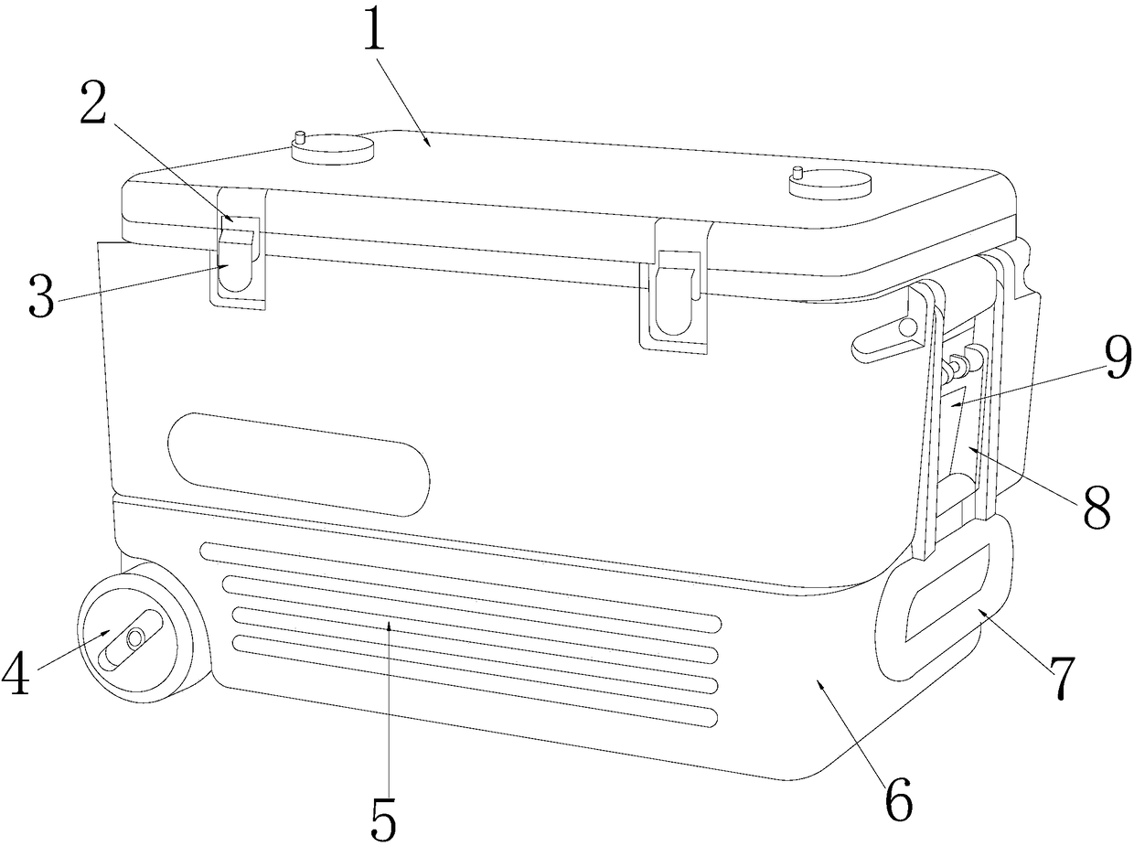 Movable aquatic product refrigeration box