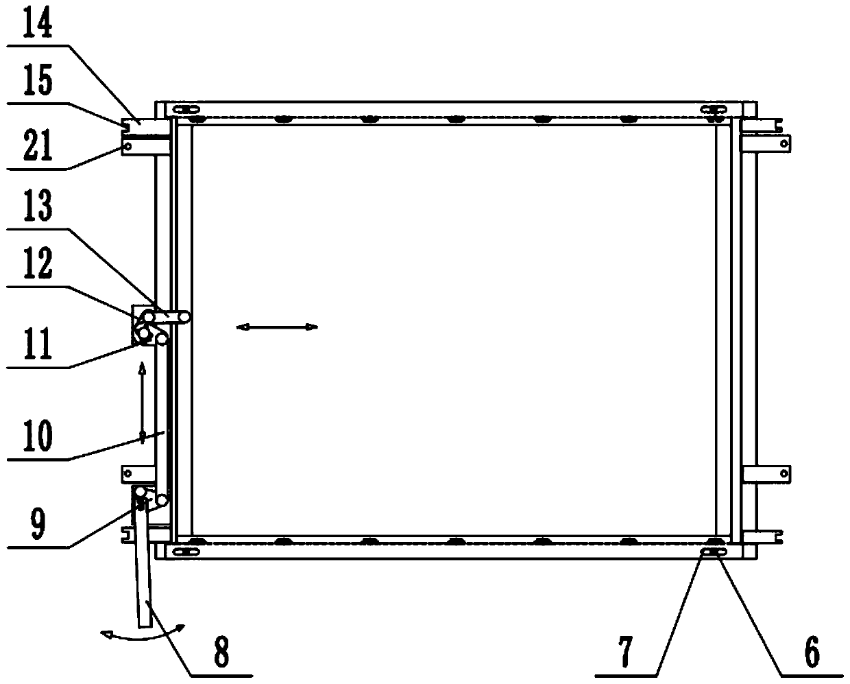 Surface paper conveying structure of paper laminating machine