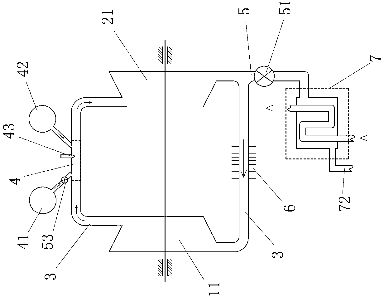 Entropy circulating engine