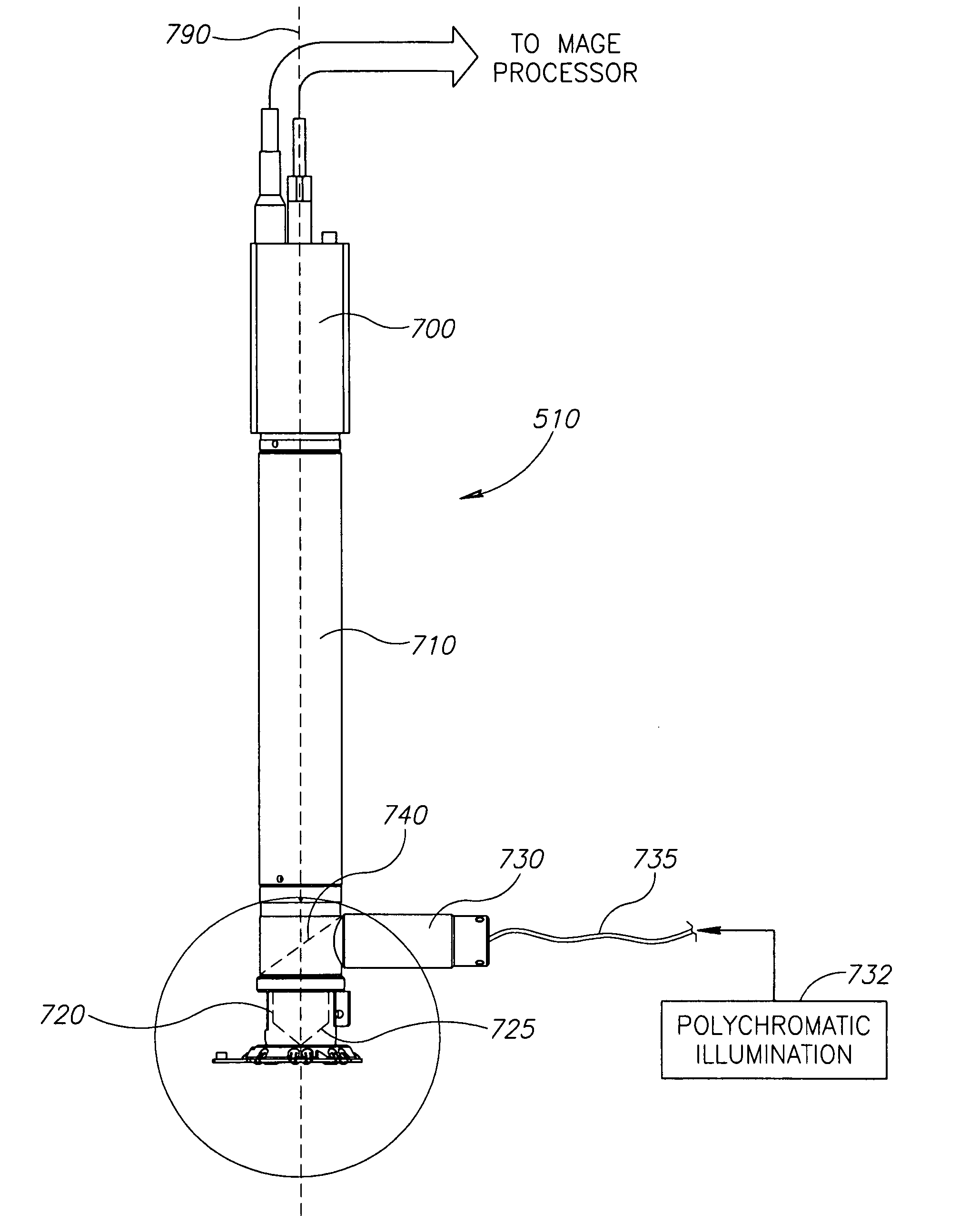 System and method for inspecting patterned devices having microscopic conductors