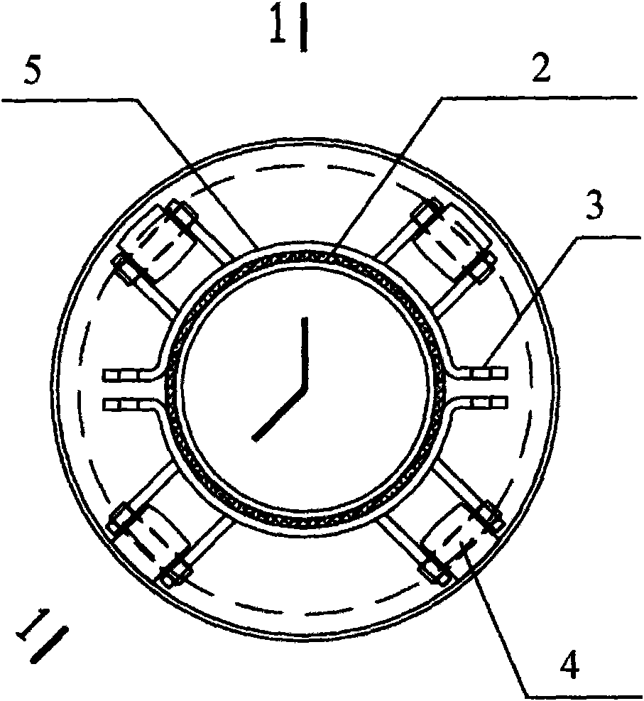 Steel-sleeve steel steam insulation pipe and rolling supporting mechanism thereof