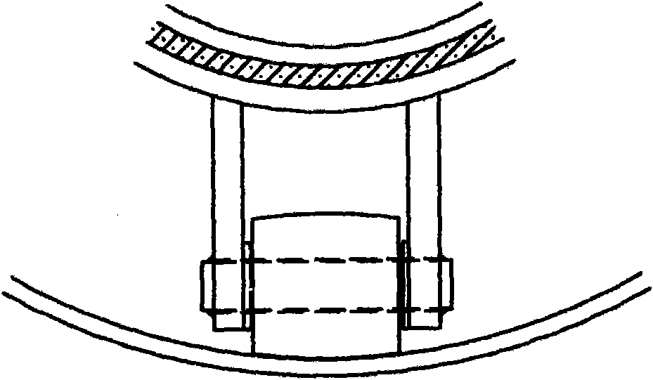 Steel-sleeve steel steam insulation pipe and rolling supporting mechanism thereof