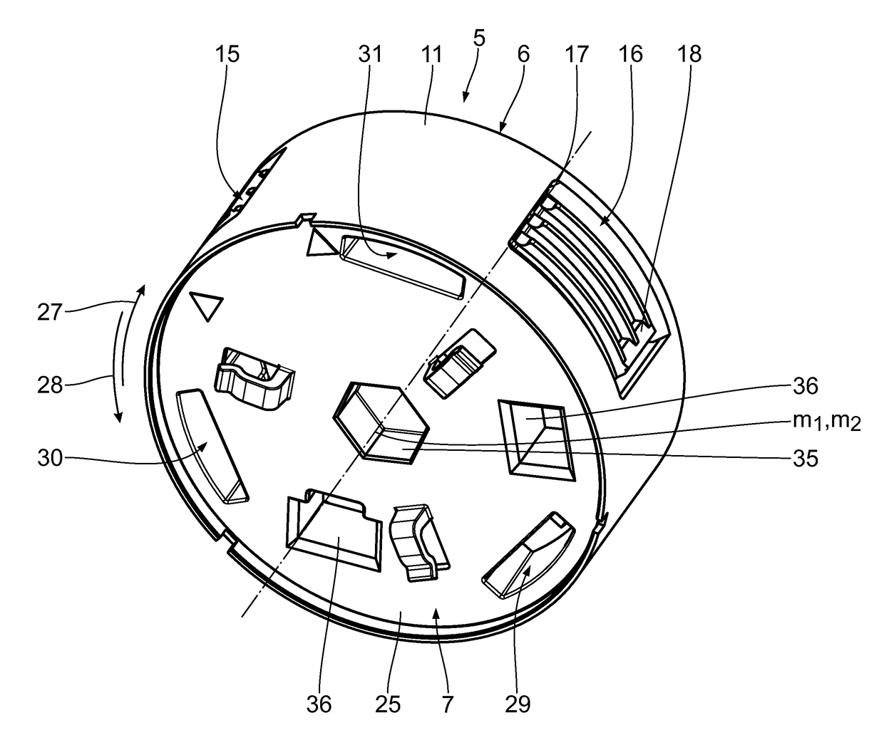 Insert casing for fastening an electrical component