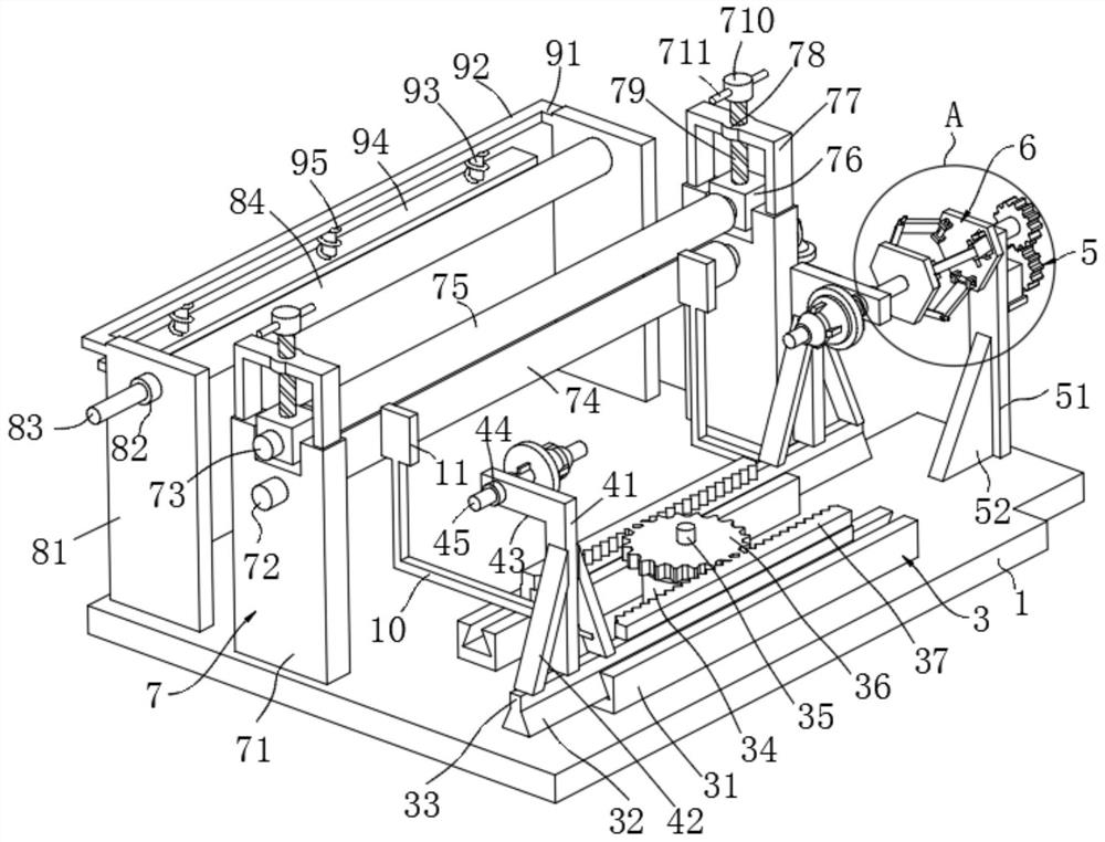 Cold-rolled strip steel winding mechanism and winding method