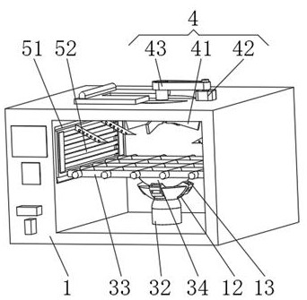 An environment-friendly exhaust gas purification treatment device for a spray roasting machine