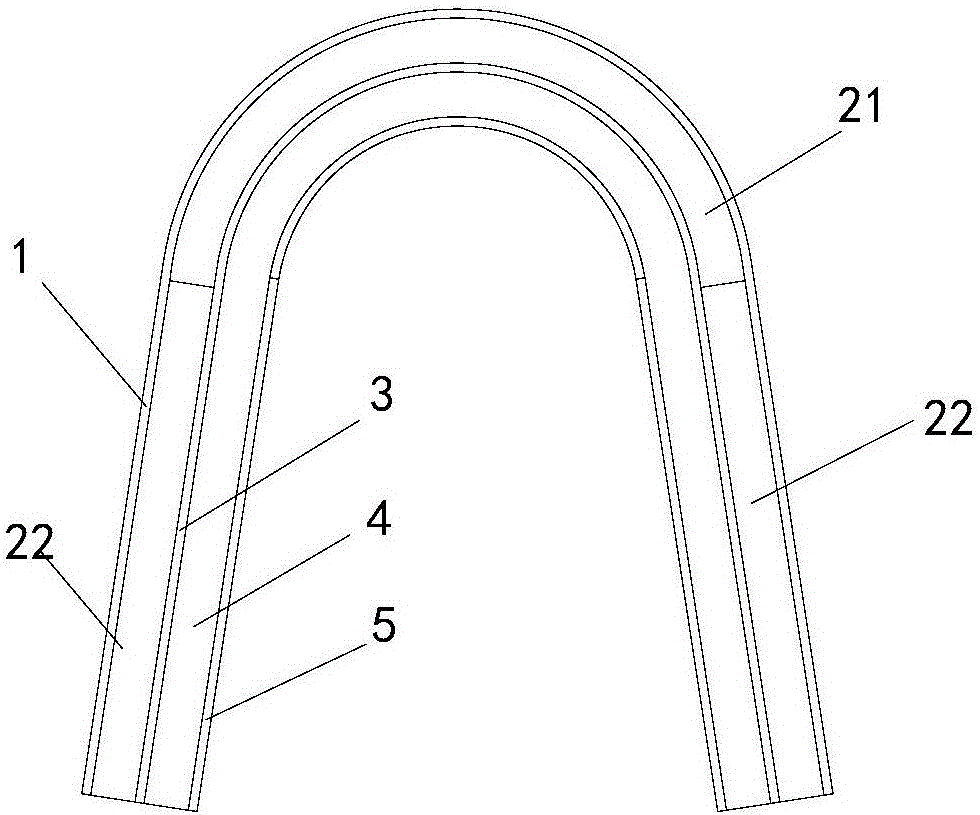 Inverted-U-shaped heat insulation board having bending characteristic and used for liquefied gas low-temperature storage tank