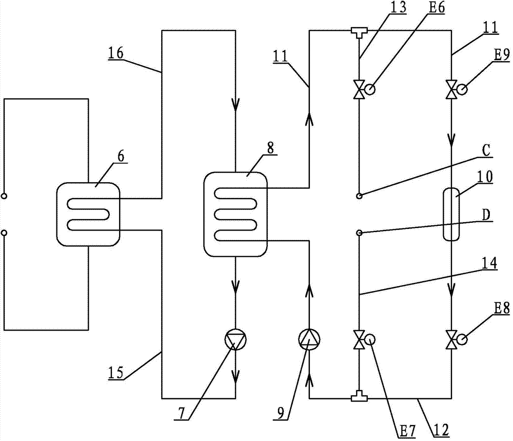 Flowing phase change and energy storage falling film evaporative heat exchange device