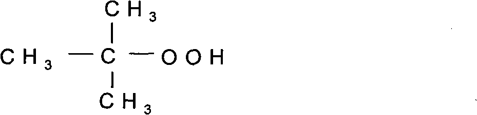 Preparation method for mixture containing tert-butyl hydroperoxide