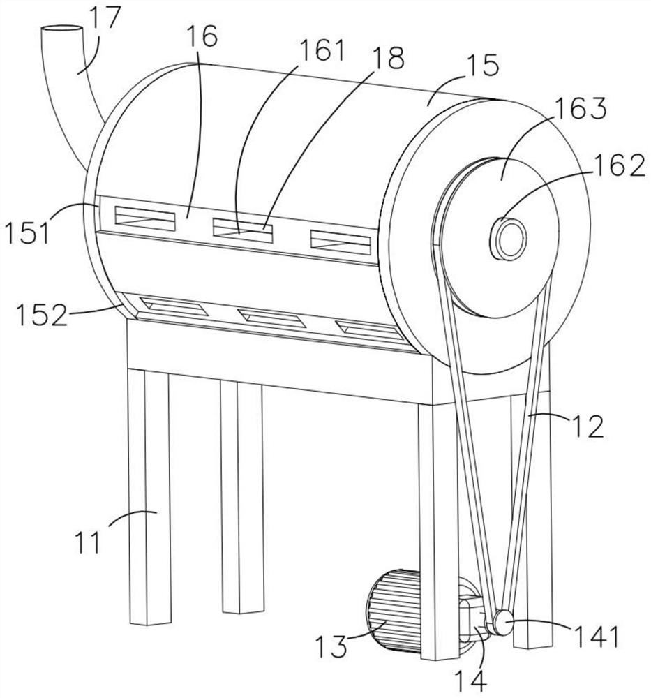 A pencil board carbonization device