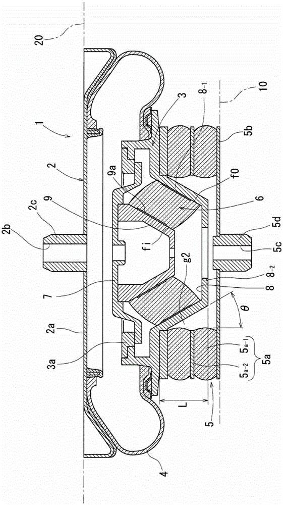 Air spring for vehicle and bogie using the air spring for vehicle