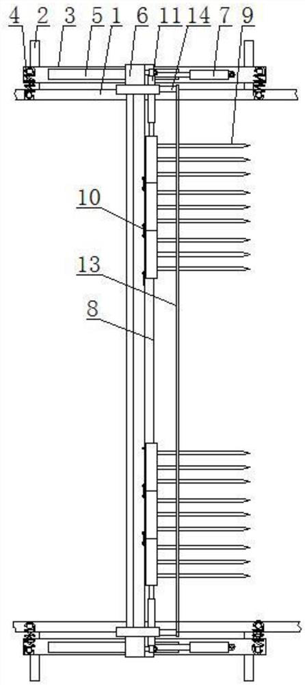 Heat preservation cotton sliver distributing device