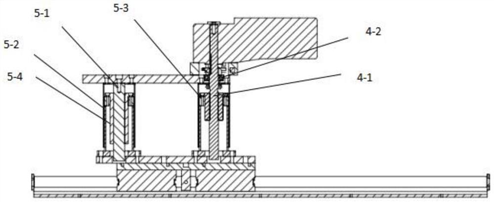 Multi-column back sealing powder packaging machine discharging mechanism