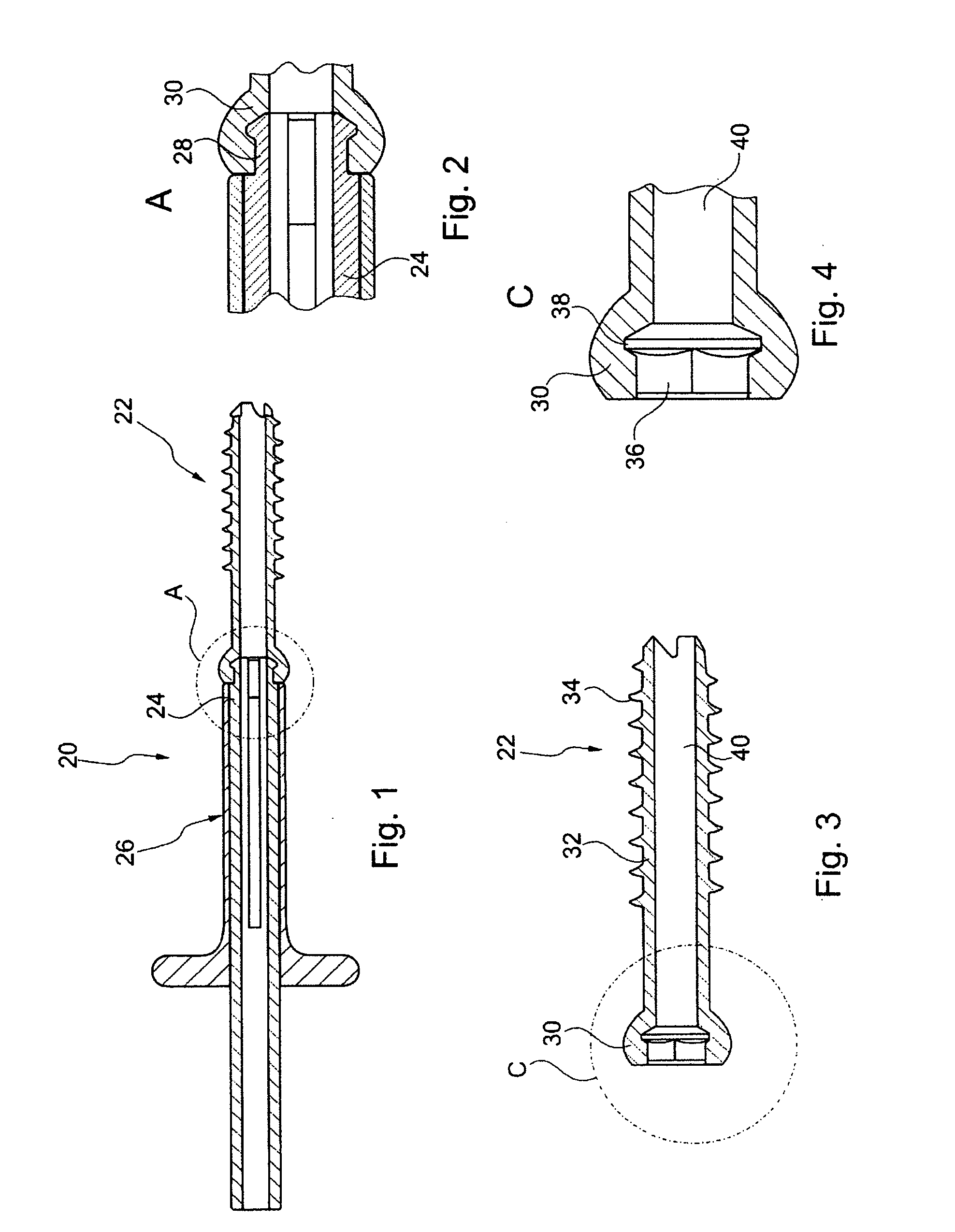 Bone screw holding device