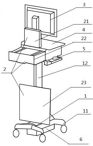 Digital X-ray movable imaging device