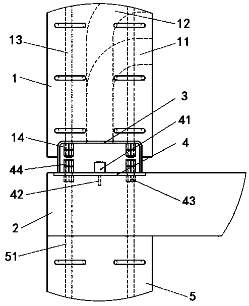 PC wallboard mounting structure and construction method thereof