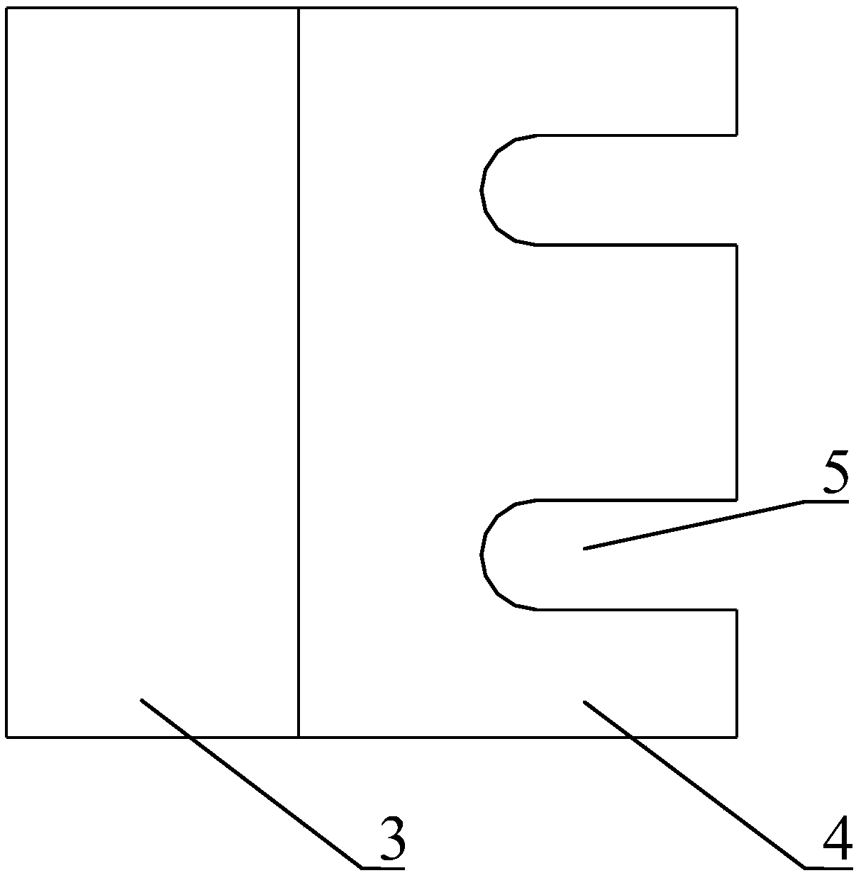 Beaver incisor structure-imitated anti-corrosion branch crushing tool