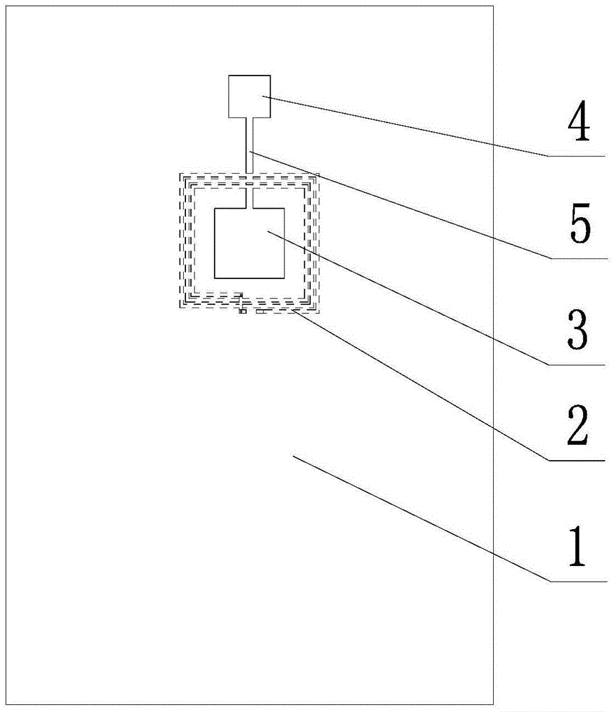 NFC antenna with metal rear casing