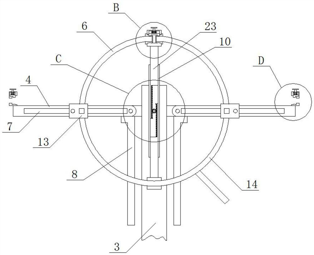 Efficient spraying dust falling device for constructional engineering