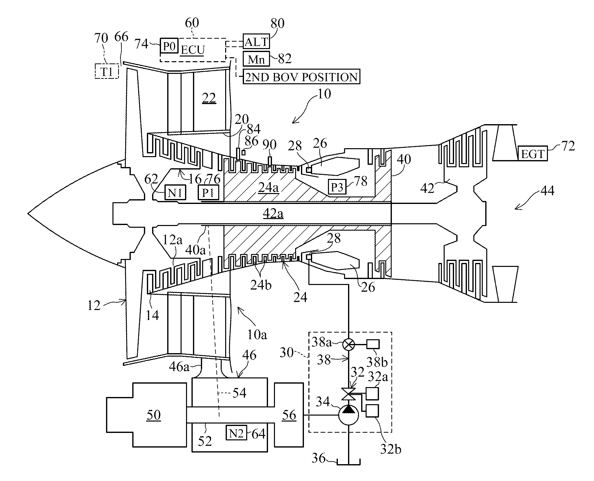 Control apparatus for a gas-turbine aeroengine