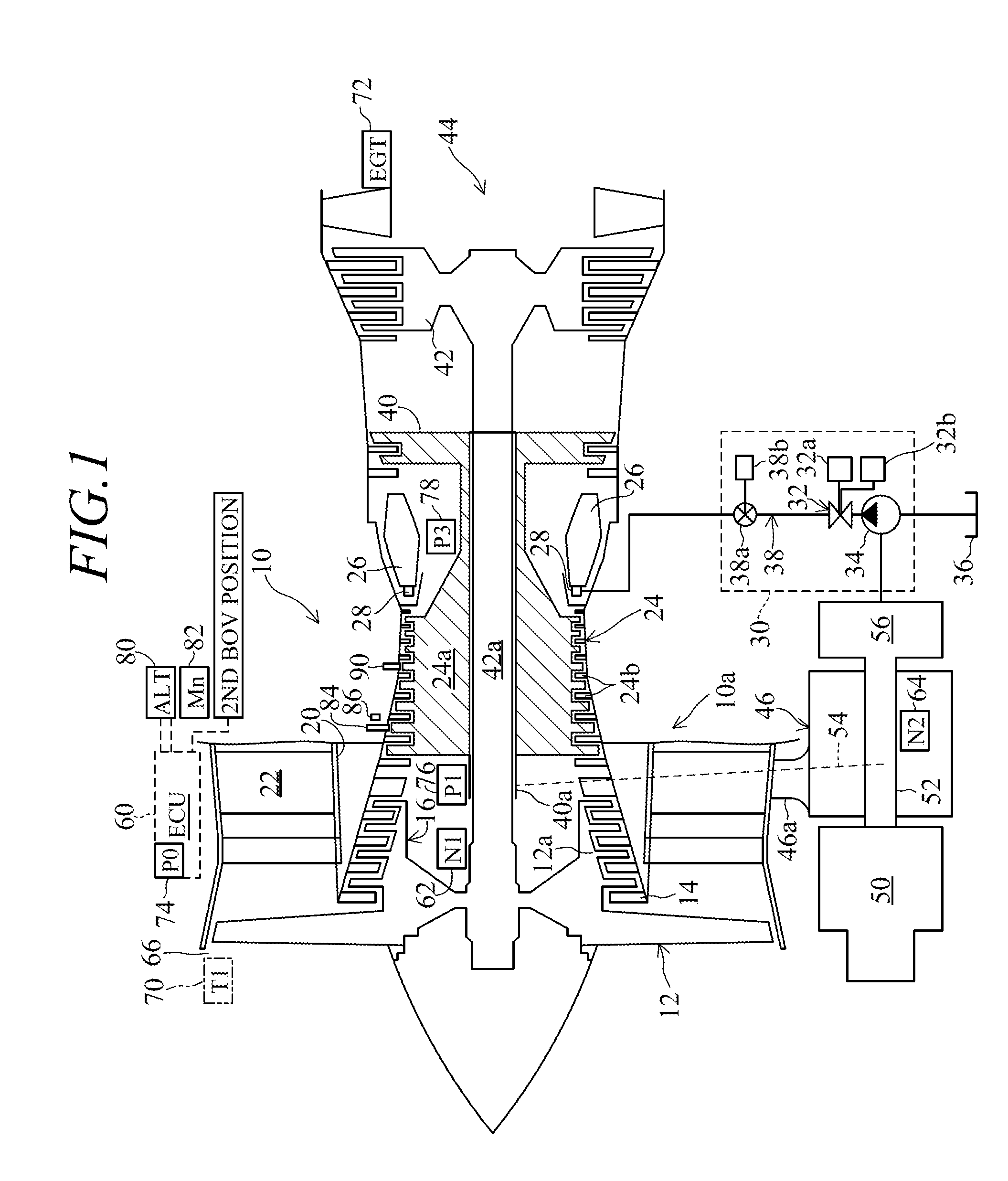 Control apparatus for a gas-turbine aeroengine