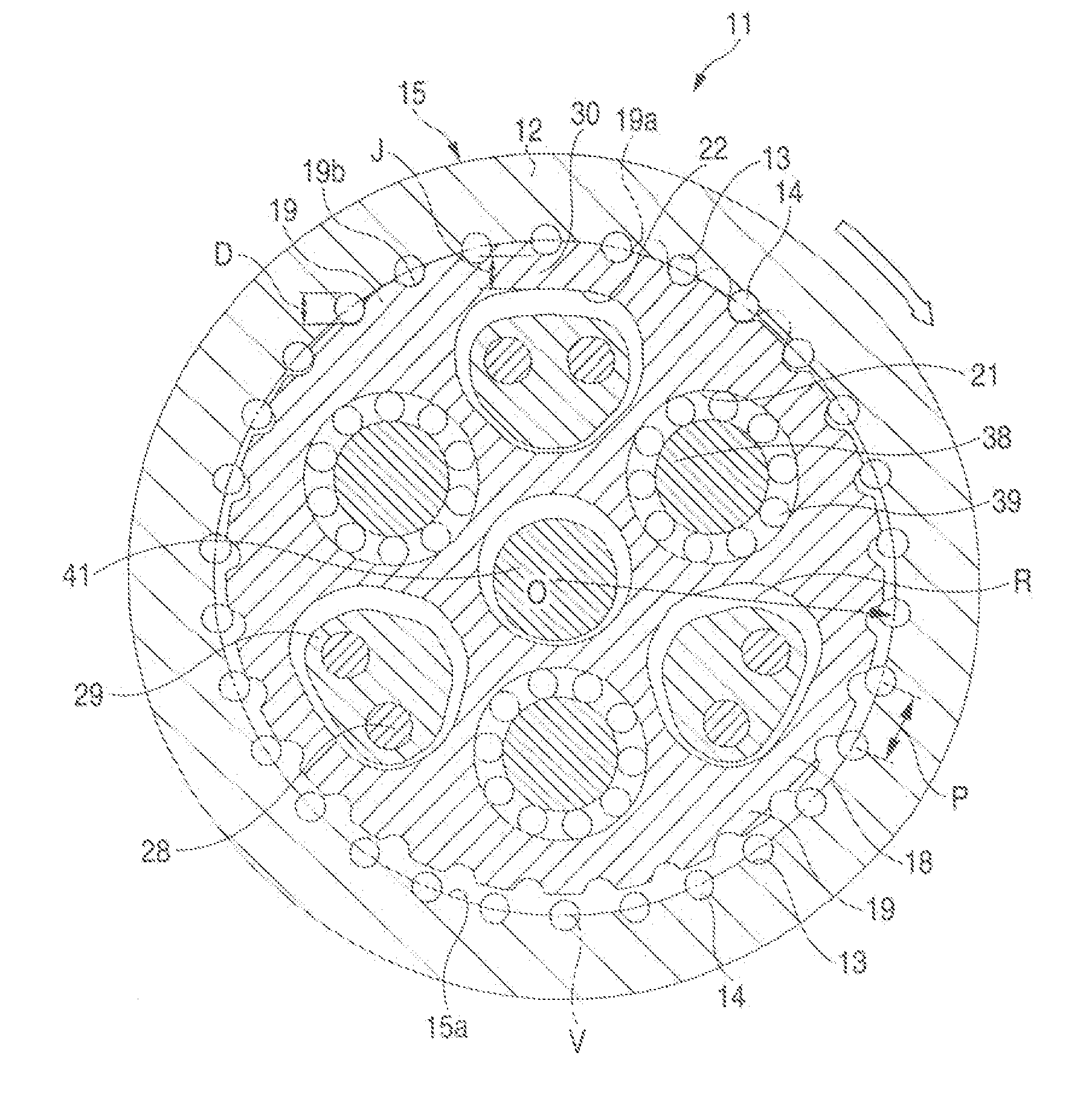 Eccentric Oscillating-Typr Planetary Gear Device