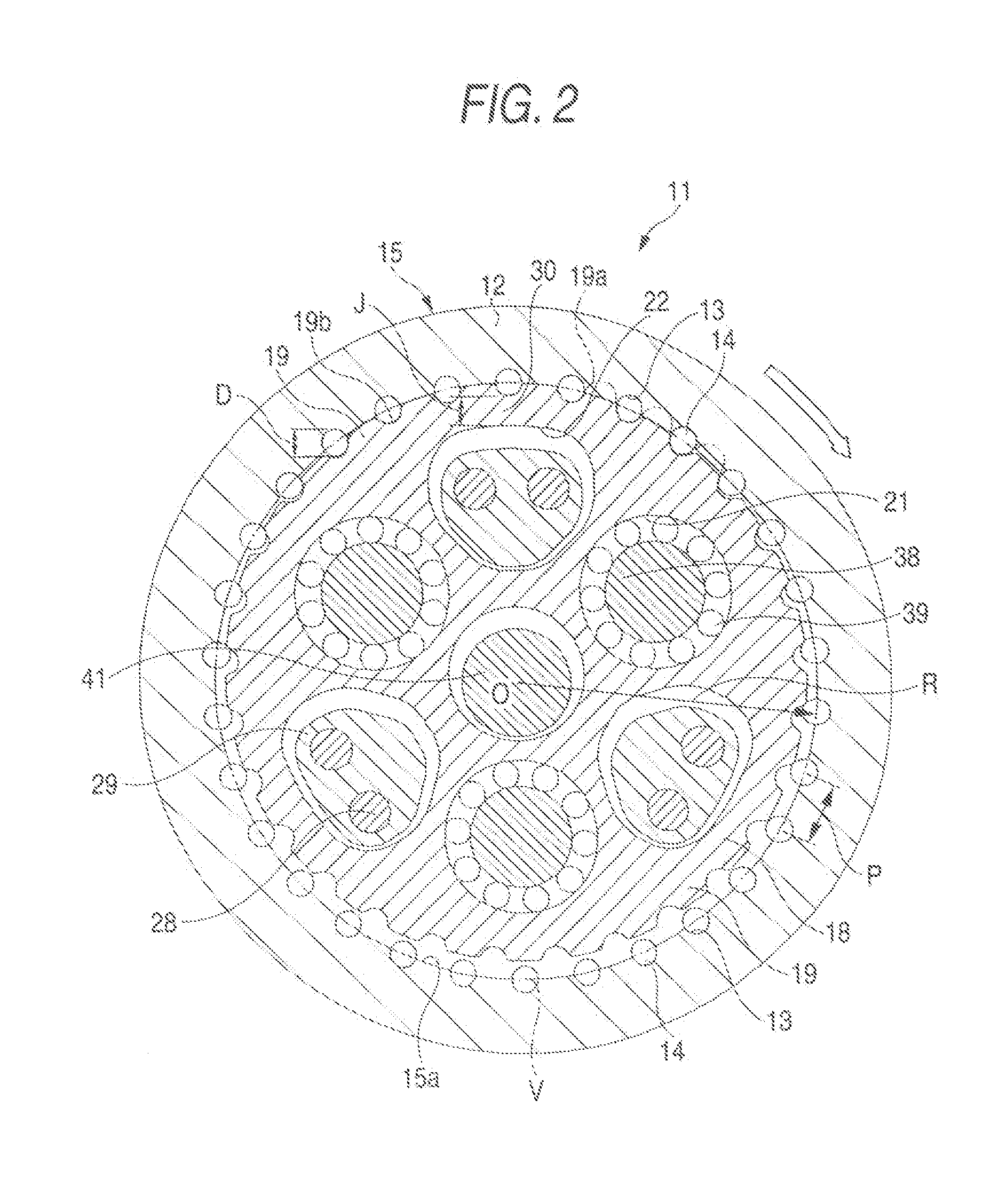 Eccentric Oscillating-Typr Planetary Gear Device