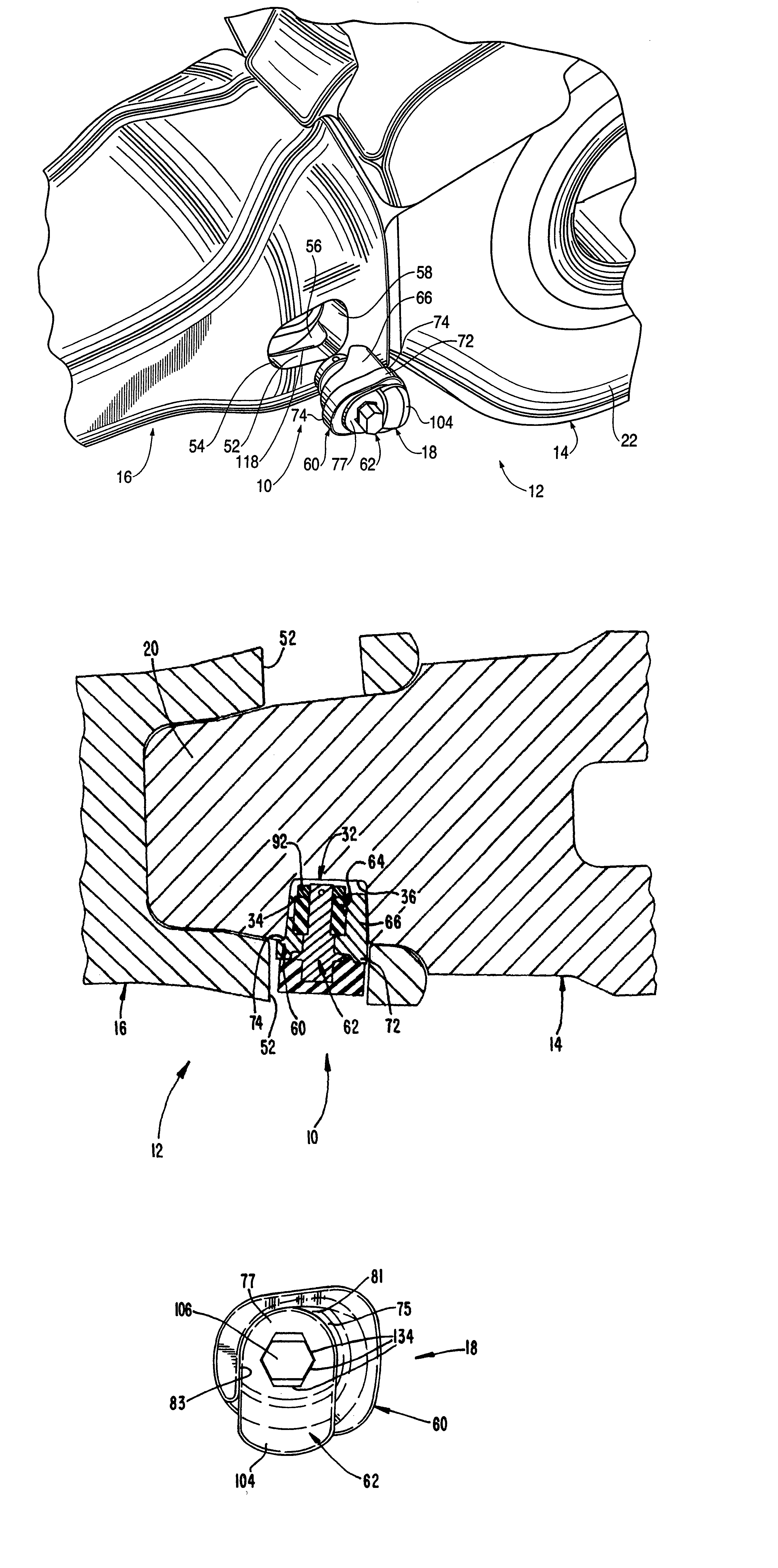 Coupling arrangement