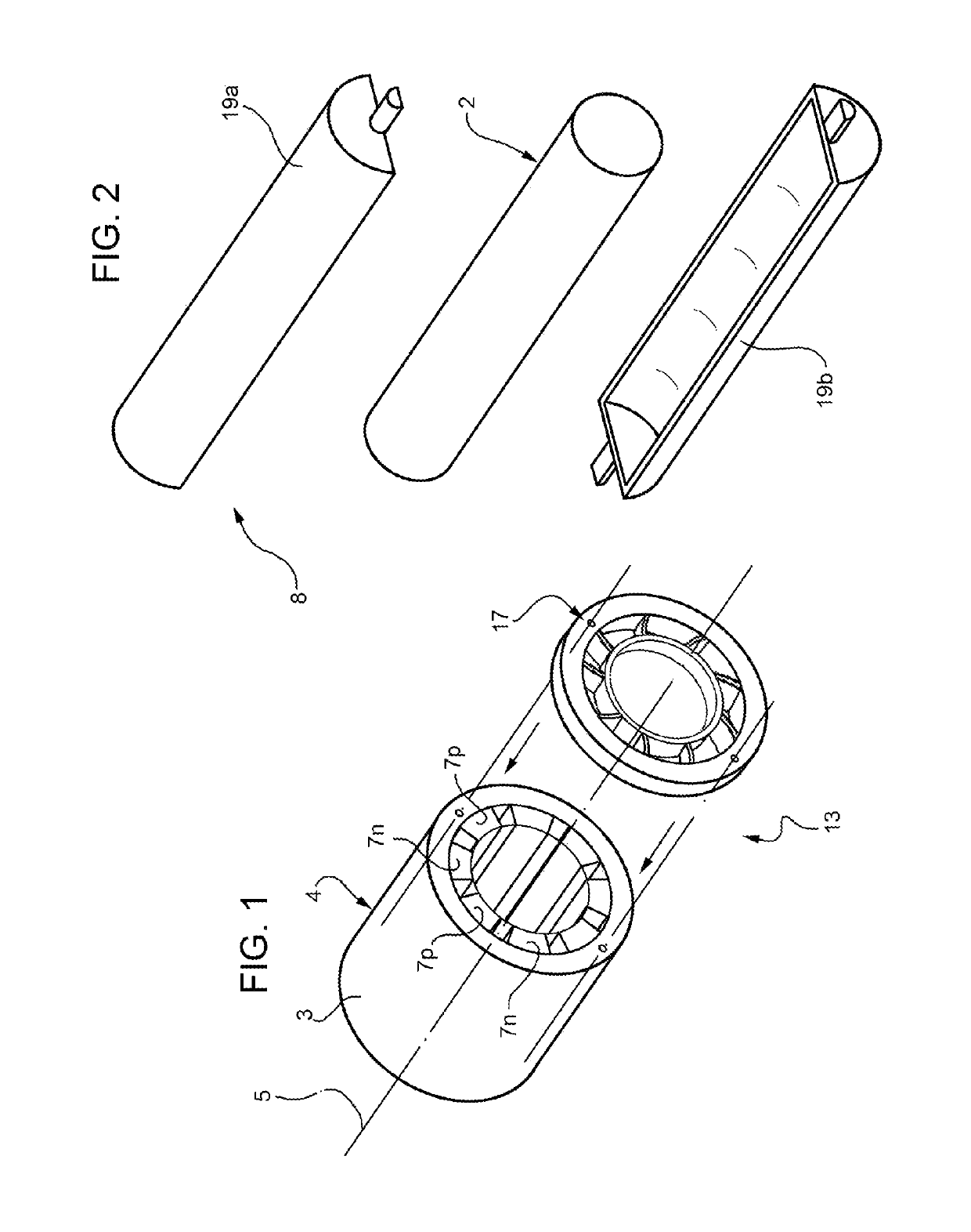 Device for induction heating of a billet