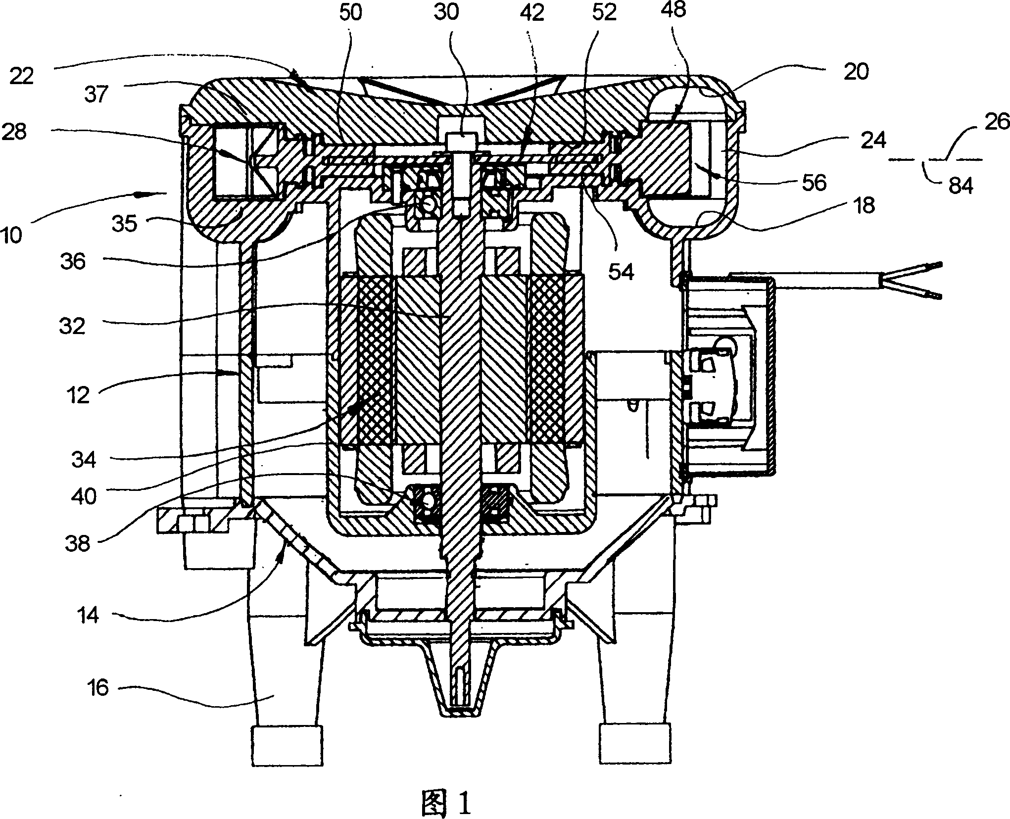 Running wheel for suction machine