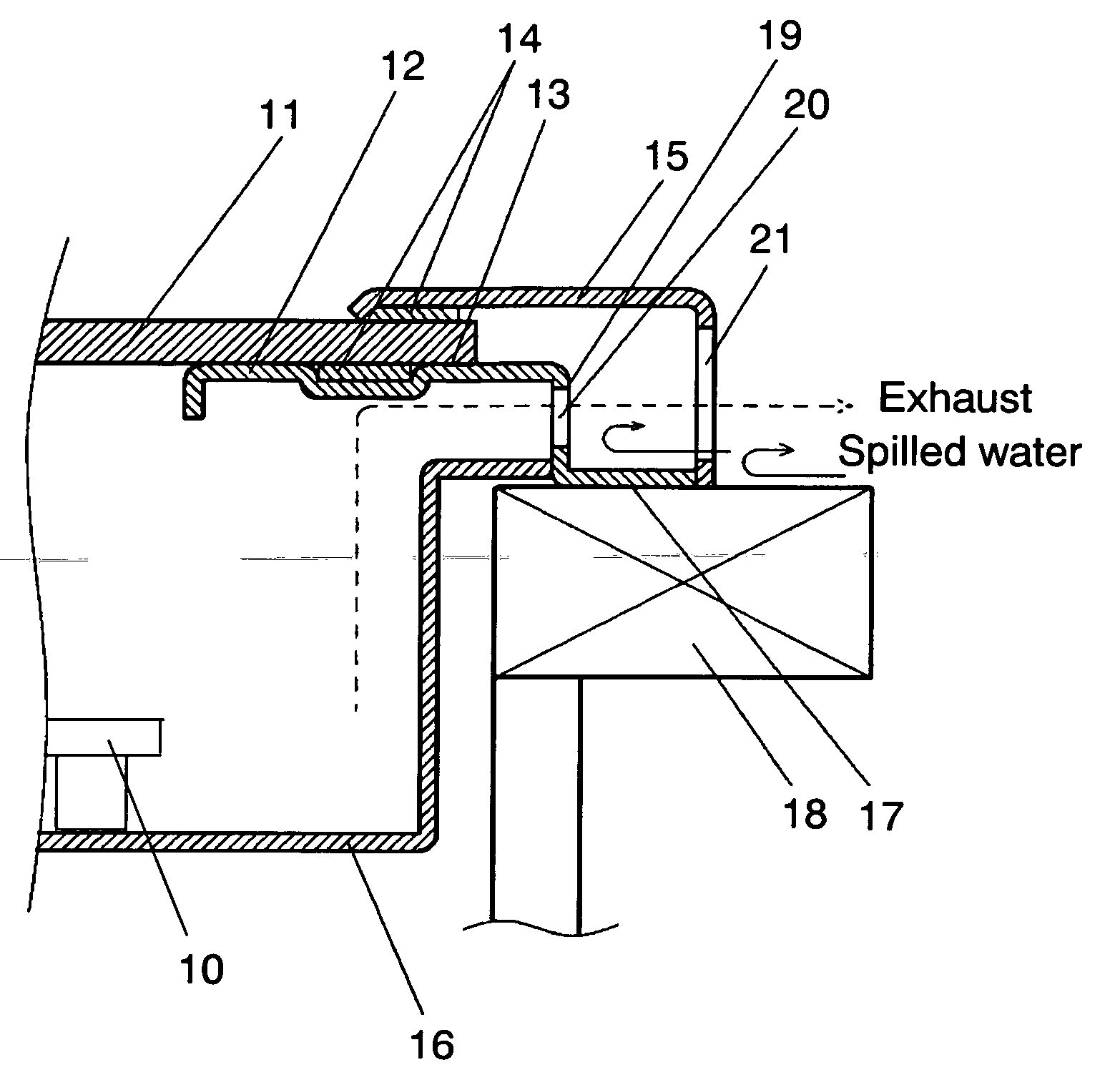 Built-in type heating cooking device