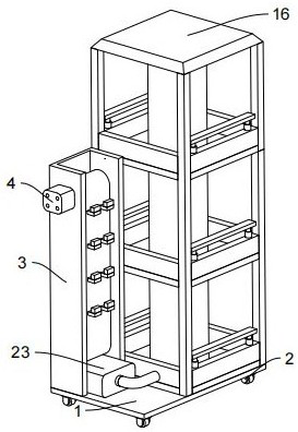 Climbing protection frame for building construction