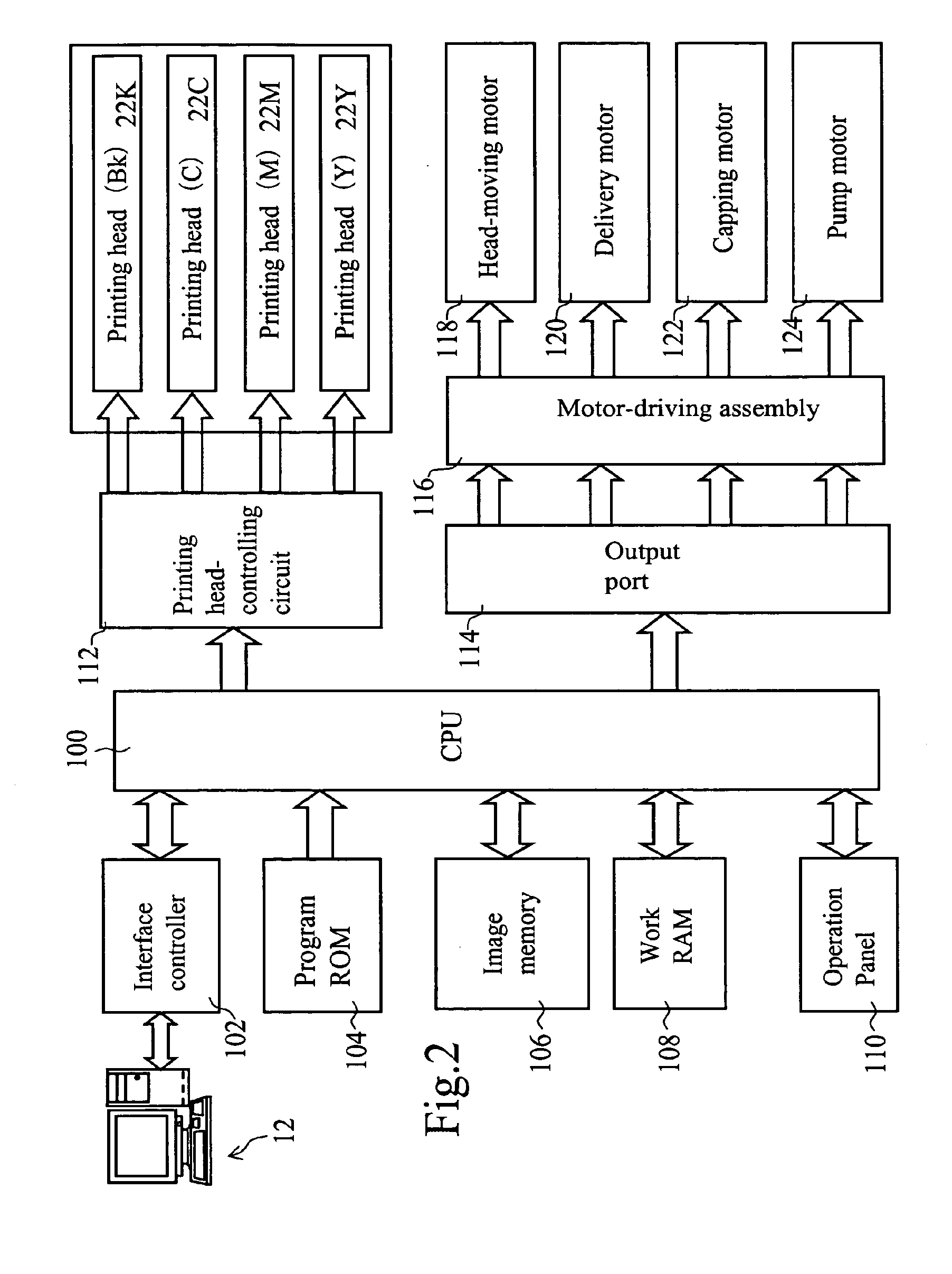 Ink-feeding device and pressure-generating method