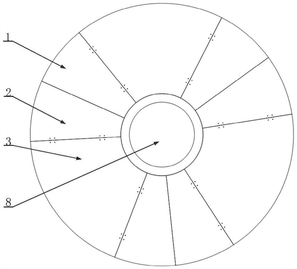 Rope-driven foldable umbrella-shaped antenna