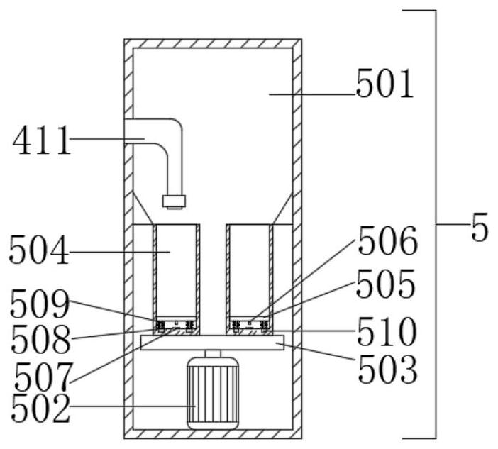 Efficient stirring device for steelmaking continuous casting tail end and using method of efficient stirring device