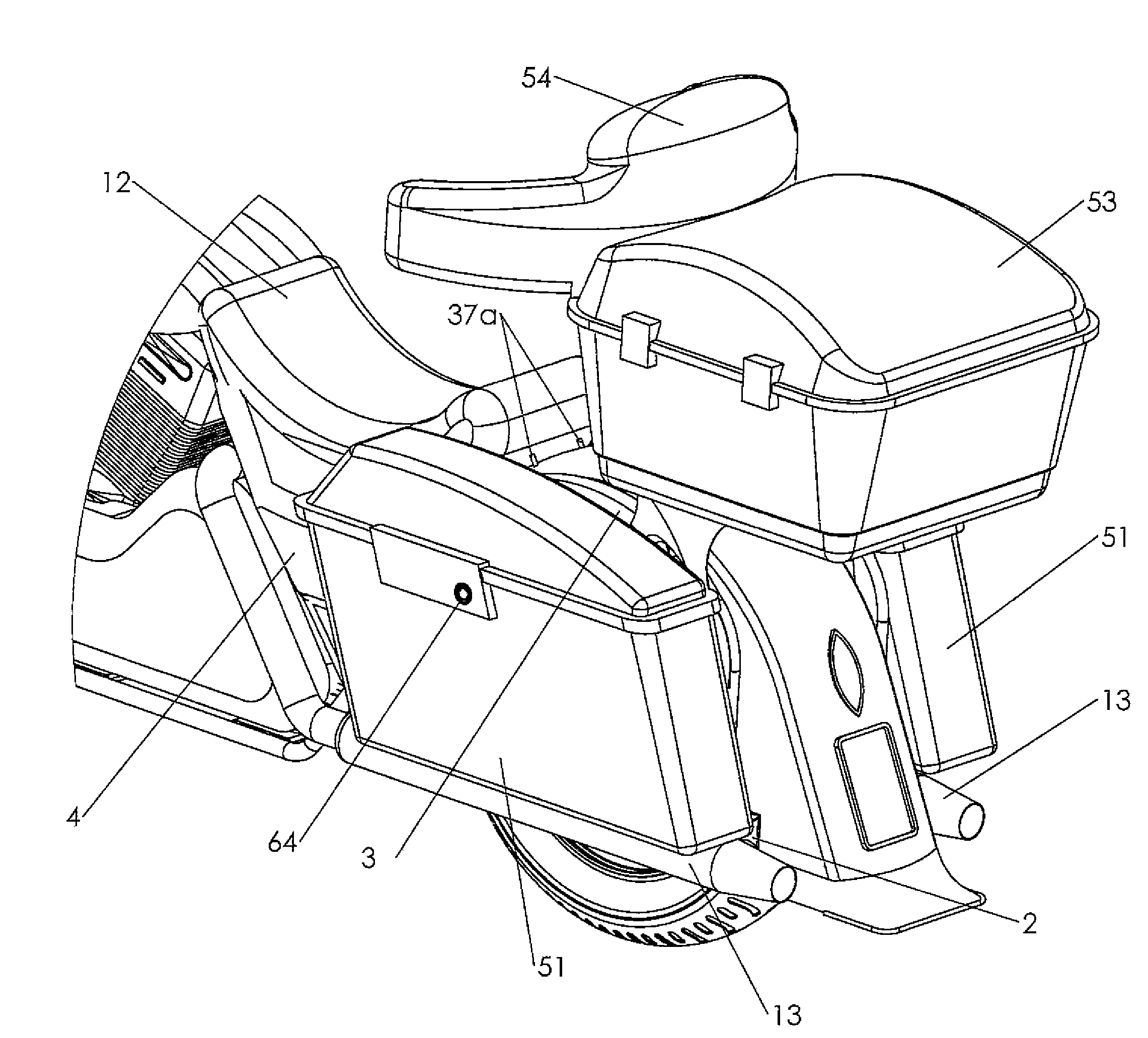 Touring motorcycle modification kit