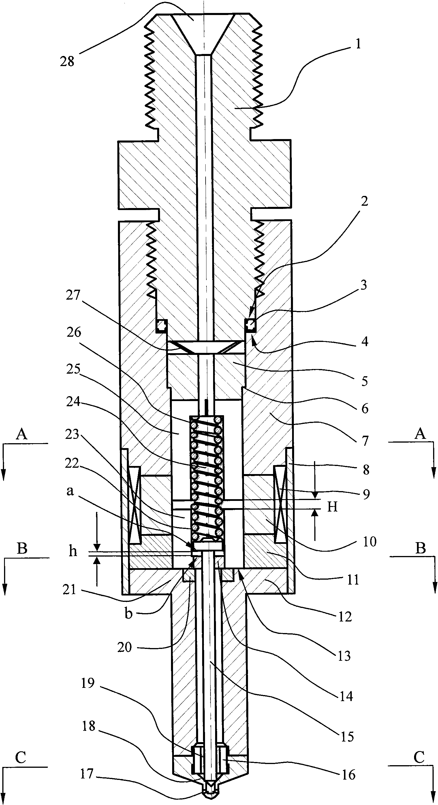 Common rail electronic control jet apparatus