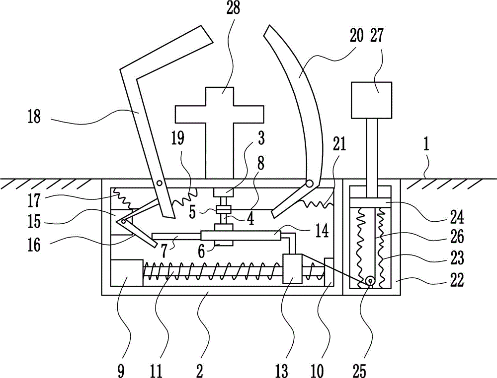 Protecting anti-collision device for fire-fighting ground hydrant