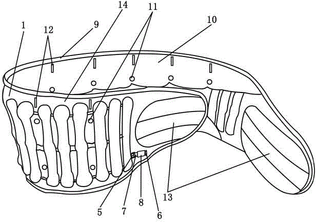 Traction fixing belt for lumbar vertebra