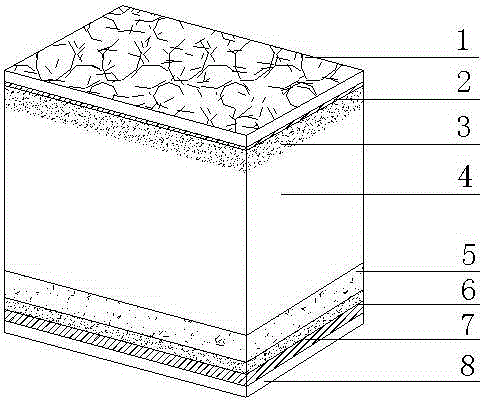 One-time forming grid eight-layer light weight wall