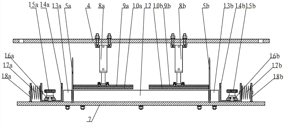 Distance-adjustable fish-body positioning groove and leaping stopping device combined device of fish head remover