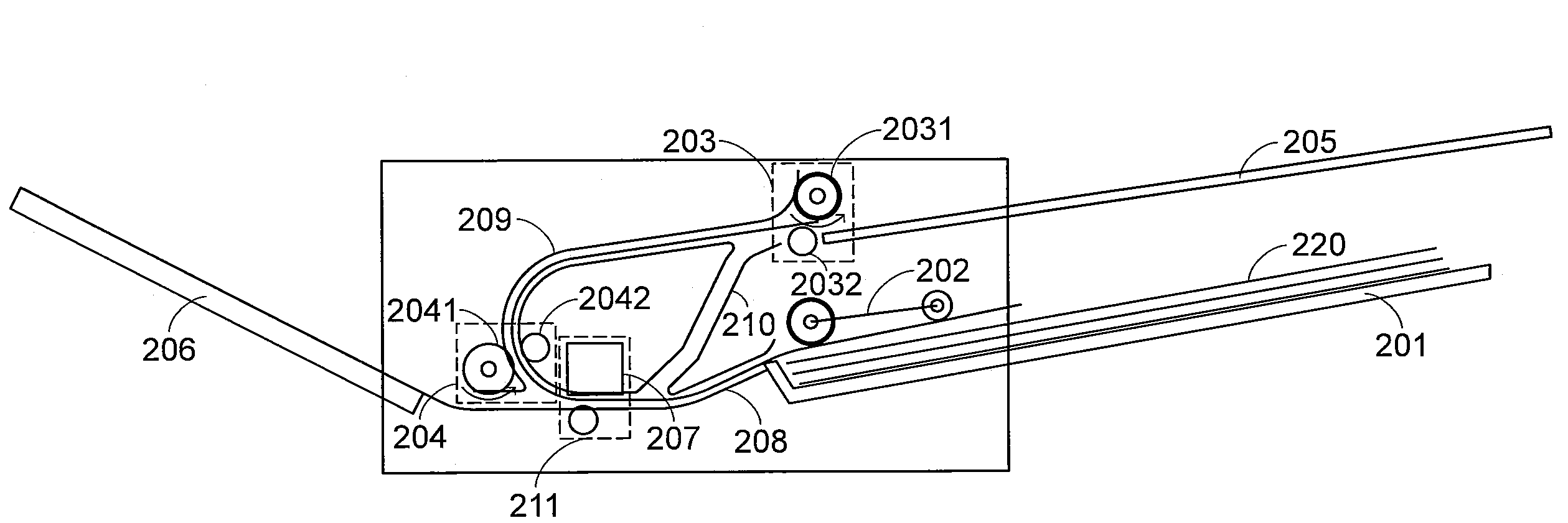 Automatic document feeder for duplex scanning