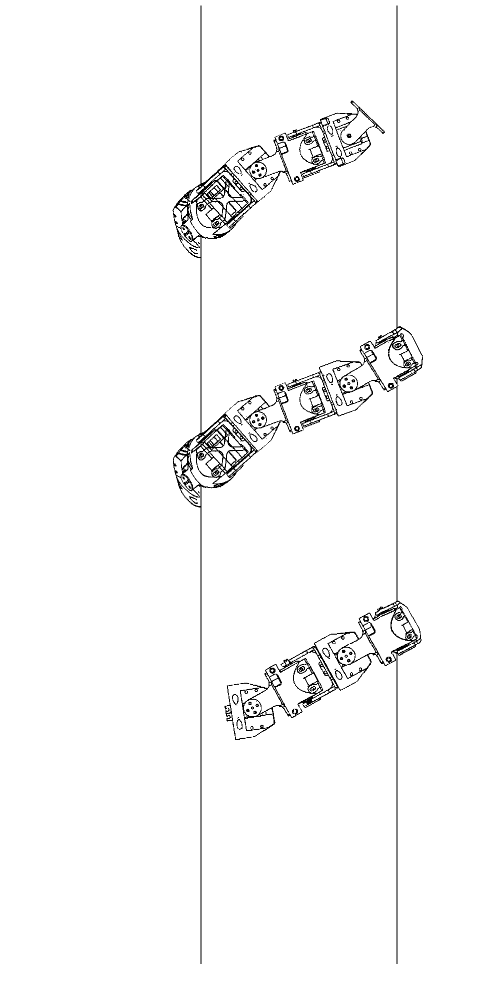 Snake-like robot based on orthogonal joints and spiral climbing movement controlling method for snake-like robot