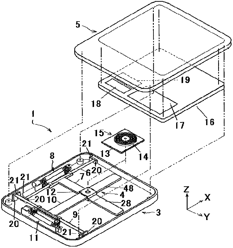 Magnetic induction coil moving non-contact charger