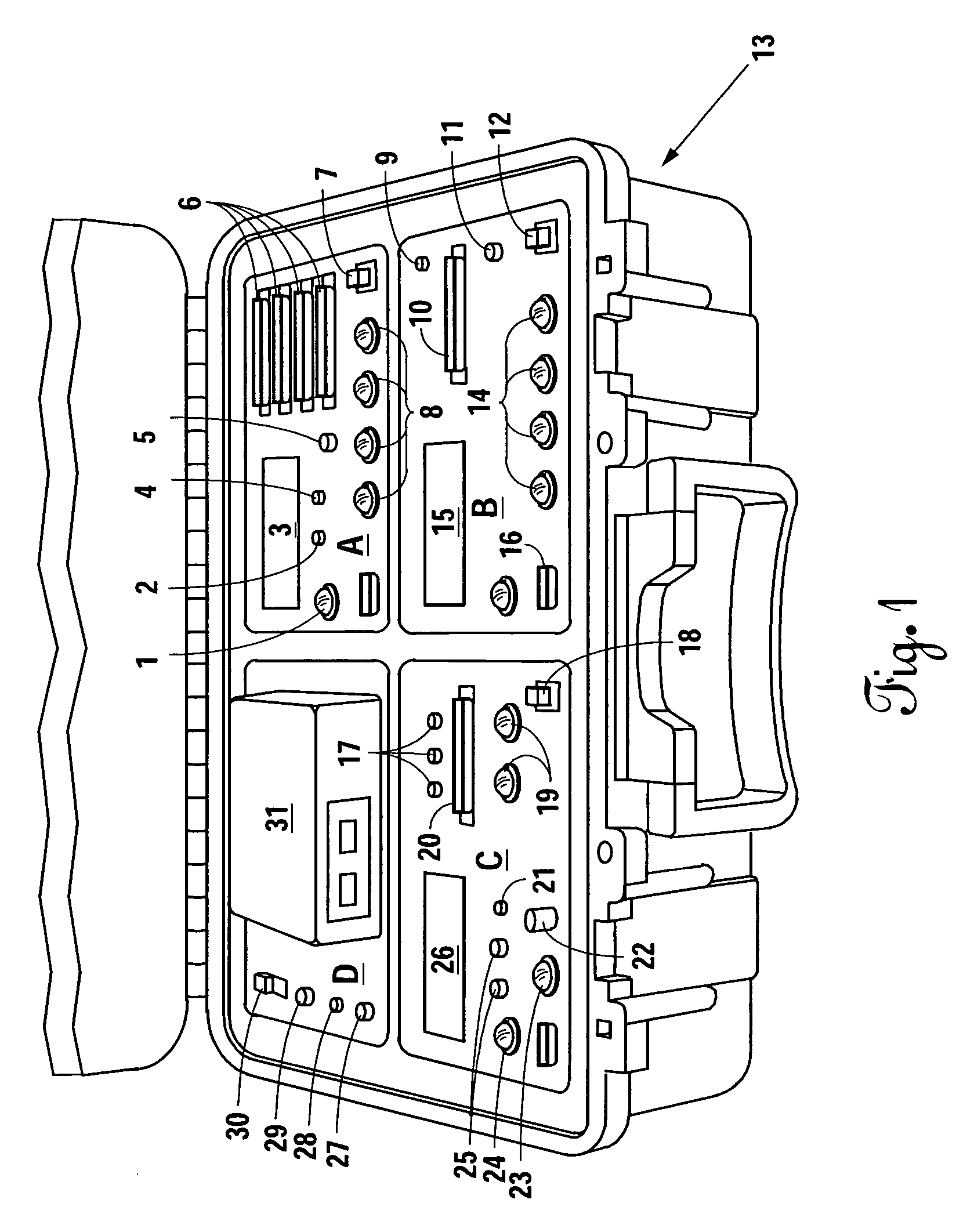 System for testing wiring characteristics