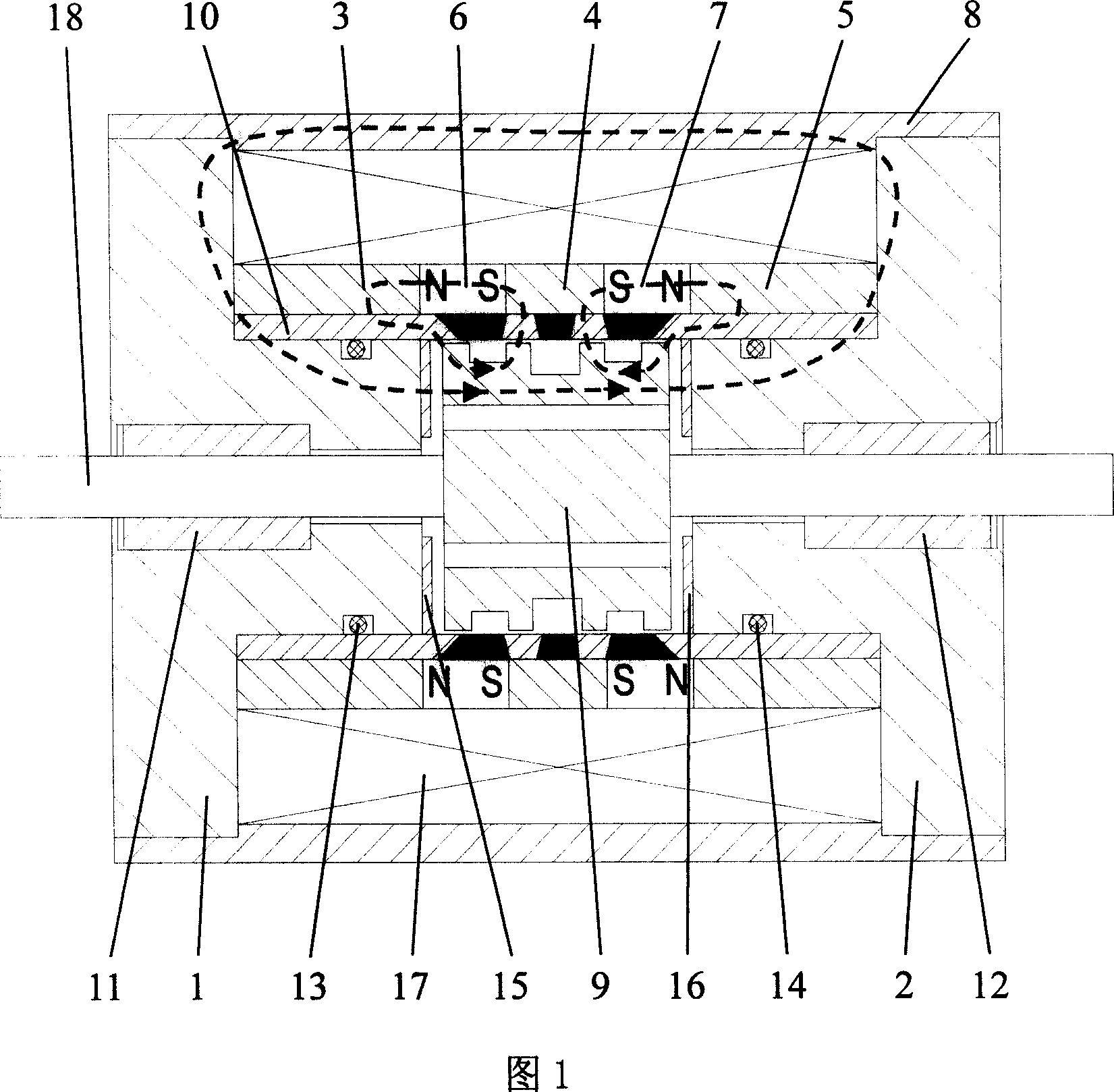 High voltage-resisting bi-directional linear force motor with low-power consumption