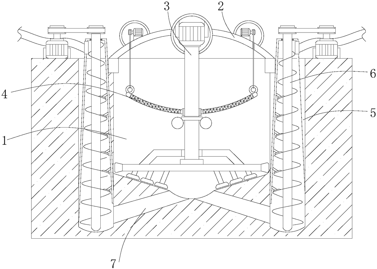 Suspended solid discharge equipment for purifying sewer black and odorous water