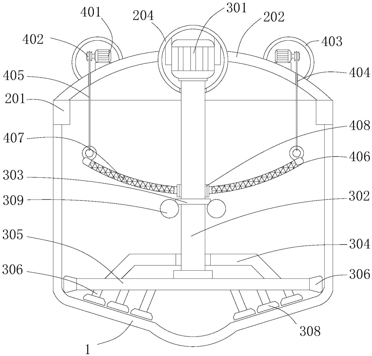 Suspended solid discharge equipment for purifying sewer black and odorous water